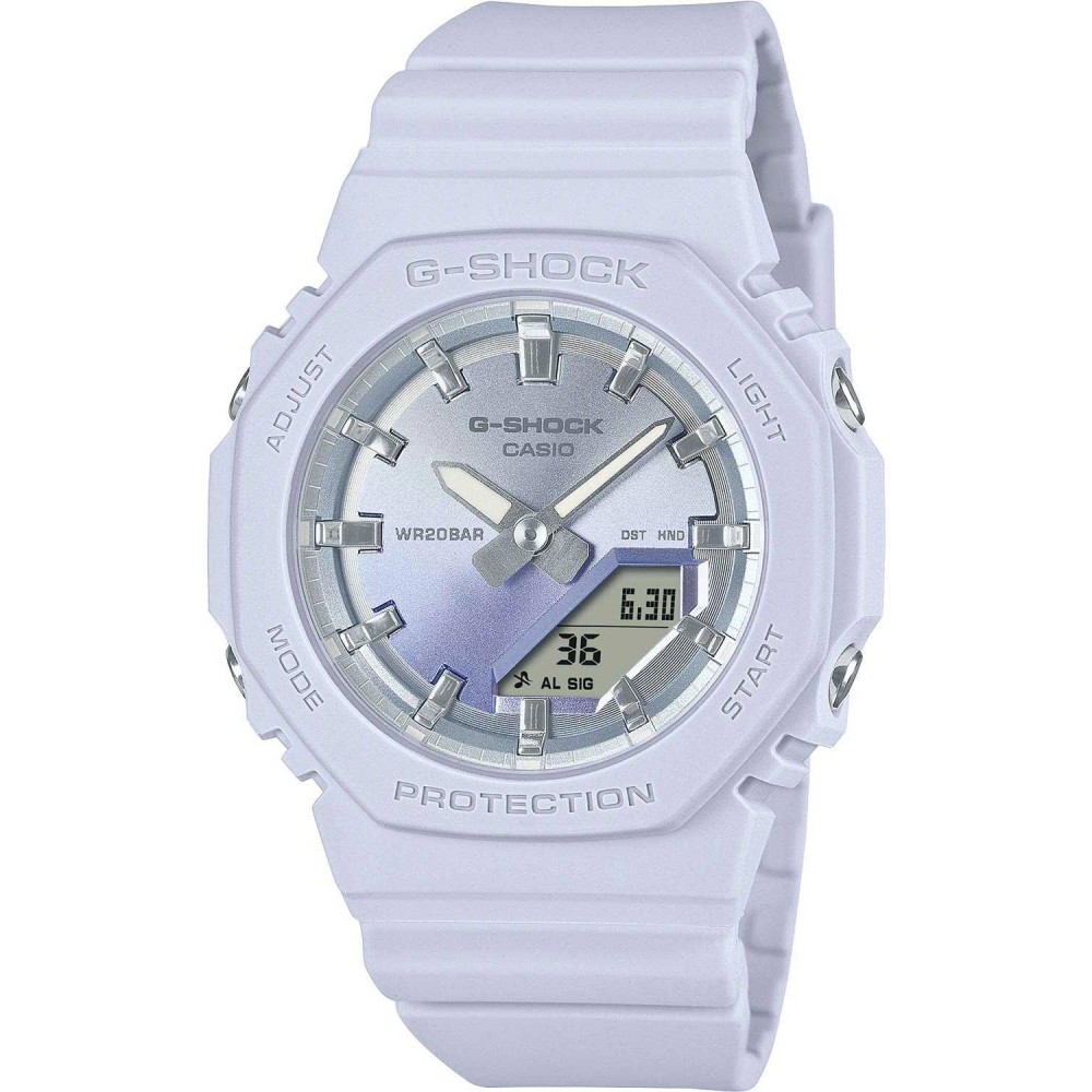CASIO G-SHOCK Χρονογράφος Ρολόι Μωβ Λουράκι Βιολογικής προέλευσης GMA-P2100SG-2AER