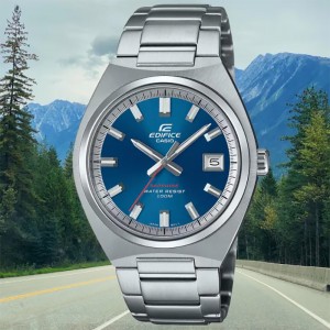 CASIO Edifice  Ασημί Ανοιξείδωτο Ατσάλι μπρασελέ EFB-109D-2AVEF