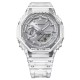 CASIO G-SHOCK Χρονογράφος Ρολόι Διάφανο Καουτσούκ Λουράκι GA-2100BM-7A8ER