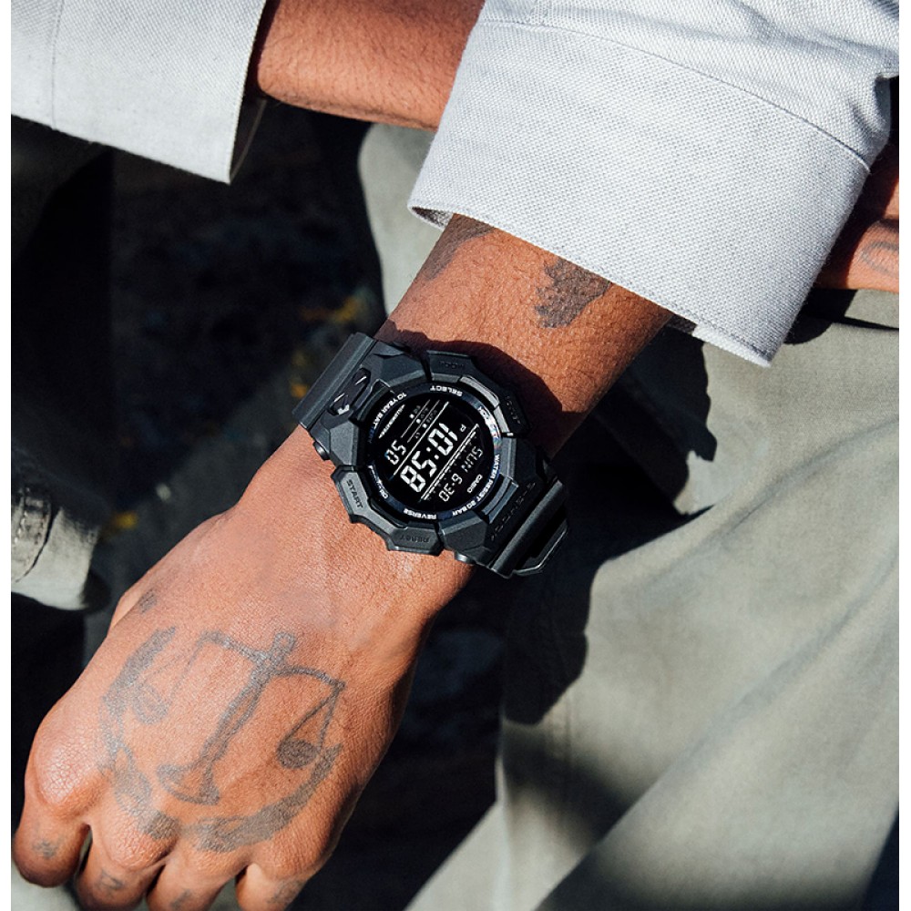 CASIO G-SHOCK Digital Ρολόι Μαύρο Καουτσούκ Λουράκι GD-010-1A1ER CASIO G-SHOCK Digital Ρολόι Μαύρο Καουτσούκ Λουράκι GD-010-1A1ER