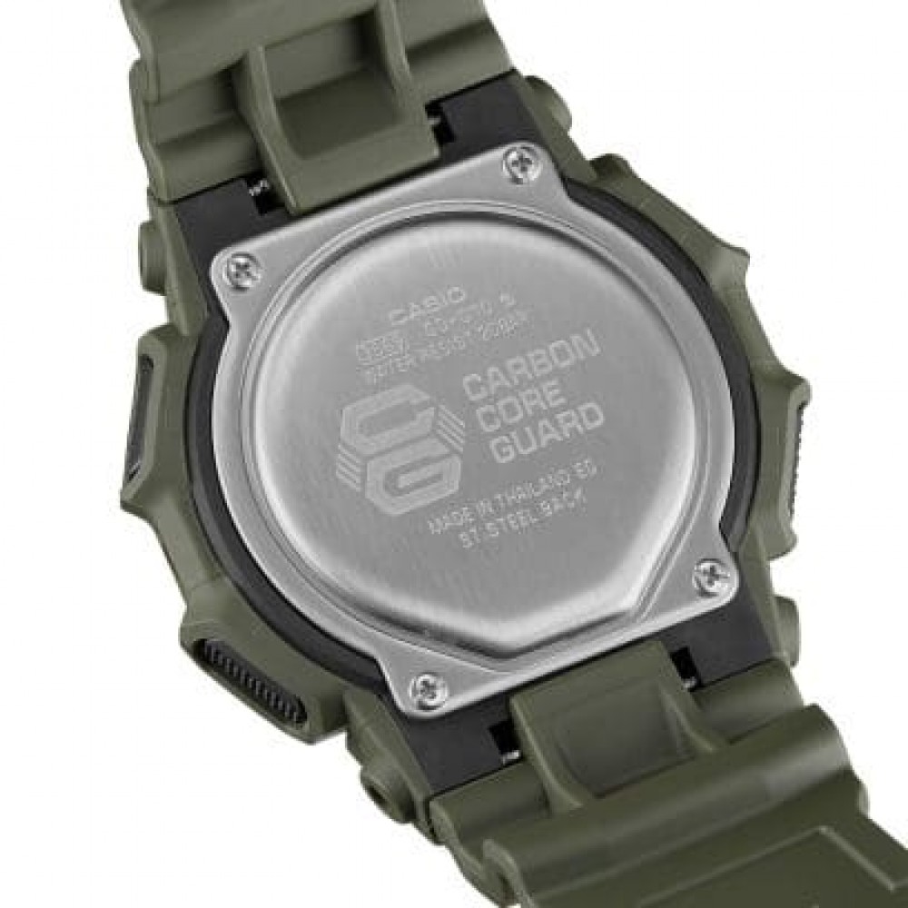 CASIO G-SHOCK Digital Ρολόι Χακί Καουτσούκ Λουράκι GD-010-3ER CASIO G-SHOCK Digital Ρολόι Χακί Καουτσούκ Λουράκι GD-010-3ER