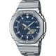 CASIO G-SHOCK Dual Time Χρονογράφος Ρολόι Ασημί Ανοξείδωτο Ατσάλι μπρασελέ GM-2110D-2BER