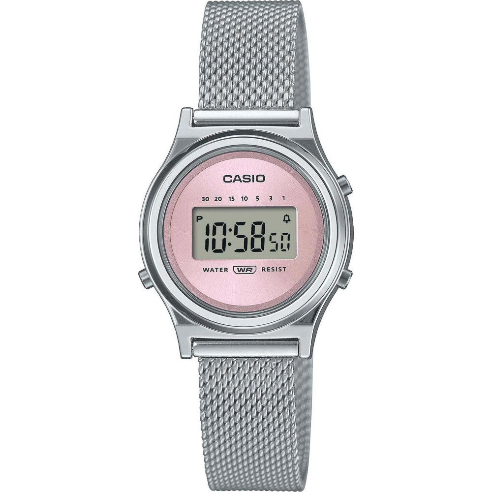 CASIO Vintage Ρολόι Ασημί Ανοξείδωτο Ατσάλι μπρασελέ LA-700WEM-4AEF