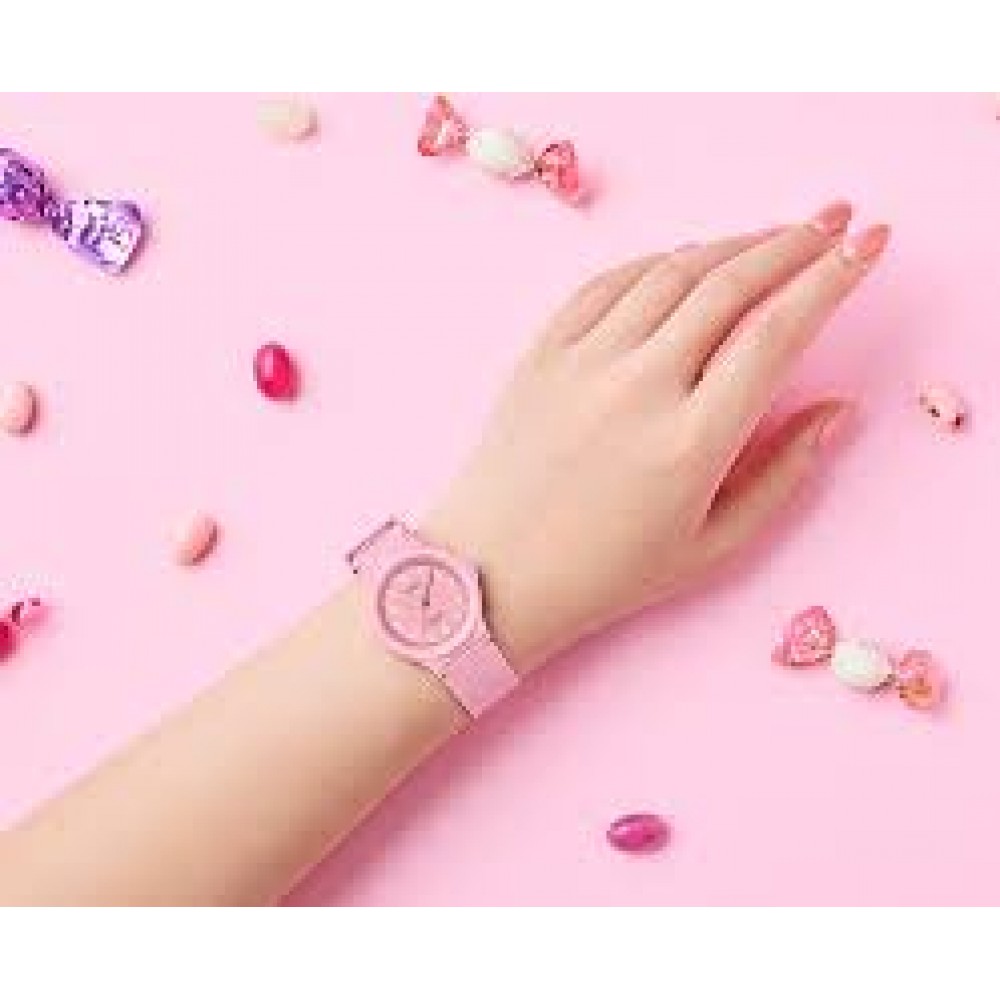 CASIO Collection Pop Ρολόι Ροζ Λουράκι Βιολογικής προέλευσης LQ-24B-4BEF