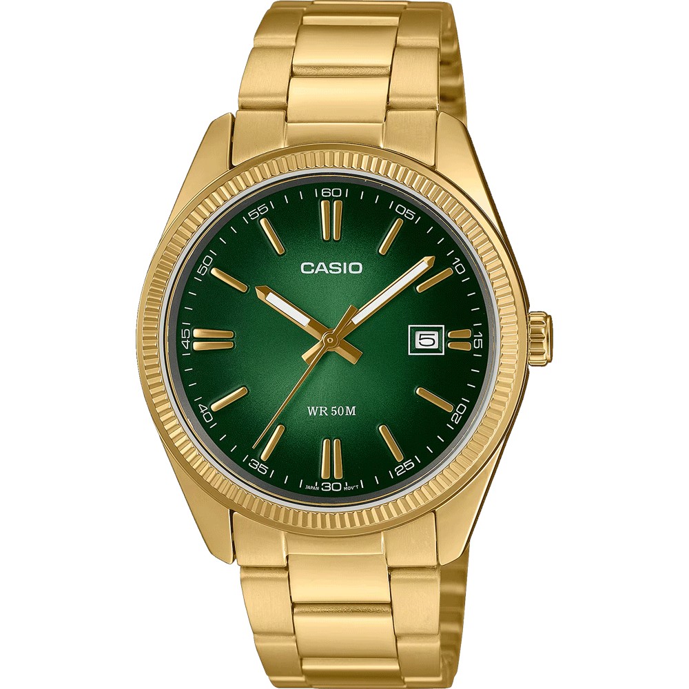 CASIO Collection Ανδρικό Ρολόι Χρυσό ανοξείδωτο ατσάλι μπρασελέ MTP-1302PGC-3AVEF CASIO Collection Ανδρικό Ρολόι Χρυσό ανοξείδωτο ατσάλι μπρασελέ MTP-1302PGC-3AVEF