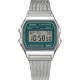 CASIO Vintage Ρολόι Χρονογράφος Ασημί Ανοξείδωτο ατσάλι μπρασελέ A-158WEM-3EF