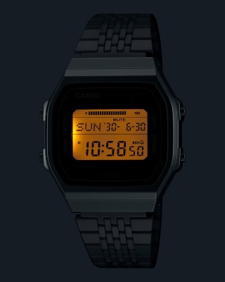 CASIO Vintage Step Tracker Ρολόι Χρονογράφος Ασημί Ανοξείδωτο ατσάλι μπρασελέ ABL-100WE-7AEF