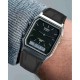 CASIO Collection Dual Τime Ρολόι Μαύρο Δερμάτινο λουράκι AQ-230EL-1AEF