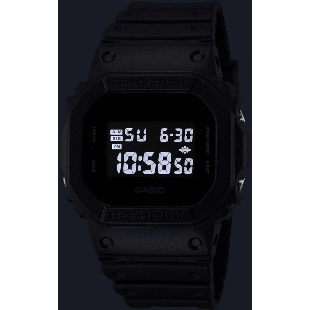 CASIO g-shock ρολόι μαύρο καουτσούκ λουράκι DW-5600UBB-1ER