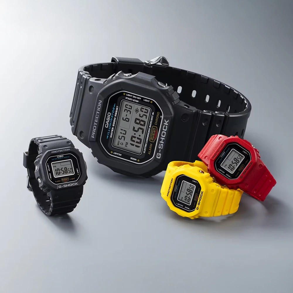 CASIO G-Shock Nano Ring Watch Ρολόι-Δαχτυλίδι Κίτρινο Καουτσούκ λουράκι DWN-5600-9ER