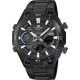 CASIO Edifice Sospensione Tough Solar Smartwatch Xρονογράφος Μα΄ύρο Ανοξείδωτο Ατσάλι μπρασελέ ECB-2300DC-1AEF