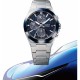 CASIO Edifice Solar Ανδρικός Χρονογράφος Ασημί Ανοξείδωτο Ατσάλι Μπρασελέ EFS-S650D-2AEF