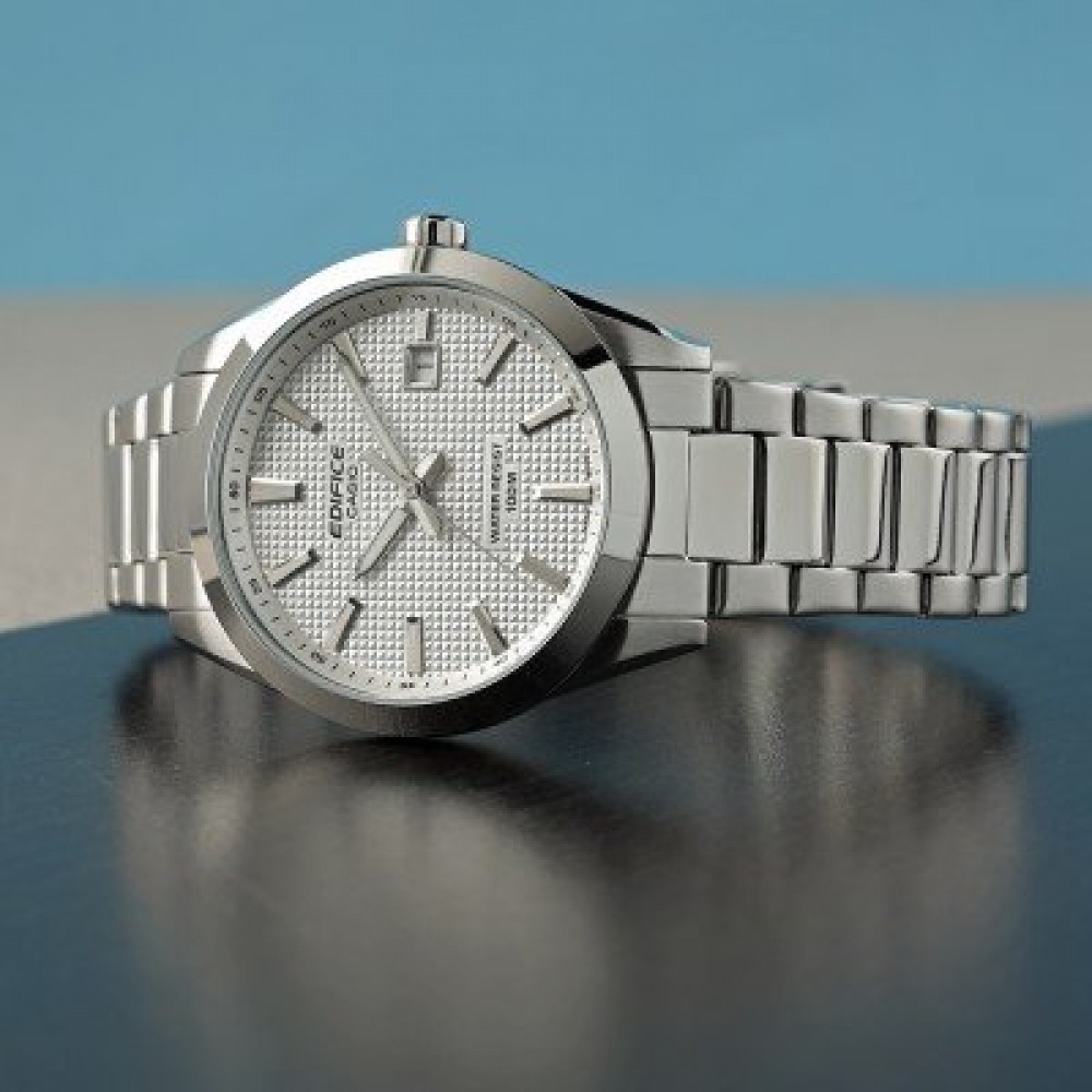 CASIO Edifice Ανδρικός Ασημί Ανοξείδωτο Ατσάλι Μπρασελέ EFV-160D-7AVEF