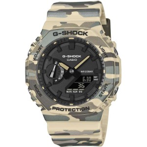 CASIO G-SHOCK Χρονογράφος Ρολόι Παραλλαγής Καουτσούκ Λουράκι GA-2100CM-5AER