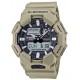 CASIO G-SHOCK Χρονογράφος Ρολόι Μπεζ Καουτσούκ Λουράκι GA-010-5AER
