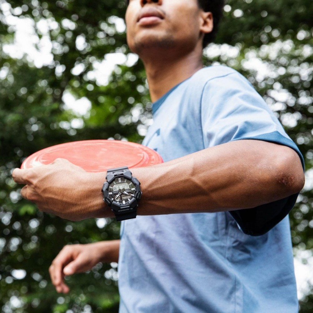 CASIO G-SHOCK Χρονογράφος Ρολόι Μαύρο Καουτσούκ Λουράκι GA-010-1AER