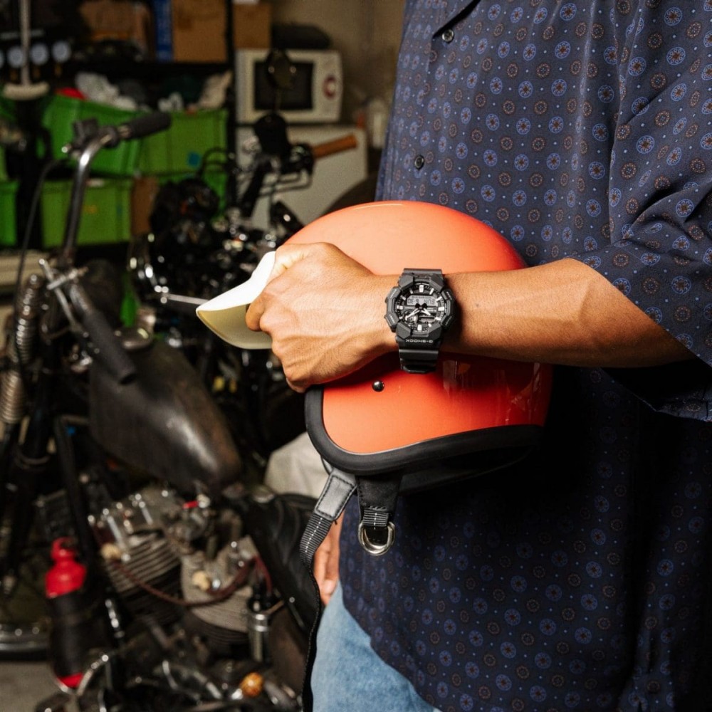 CASIO G-SHOCK Χρονογράφος Ρολόι Μαύρο Καουτσούκ Λουράκι GA-010-1AER
