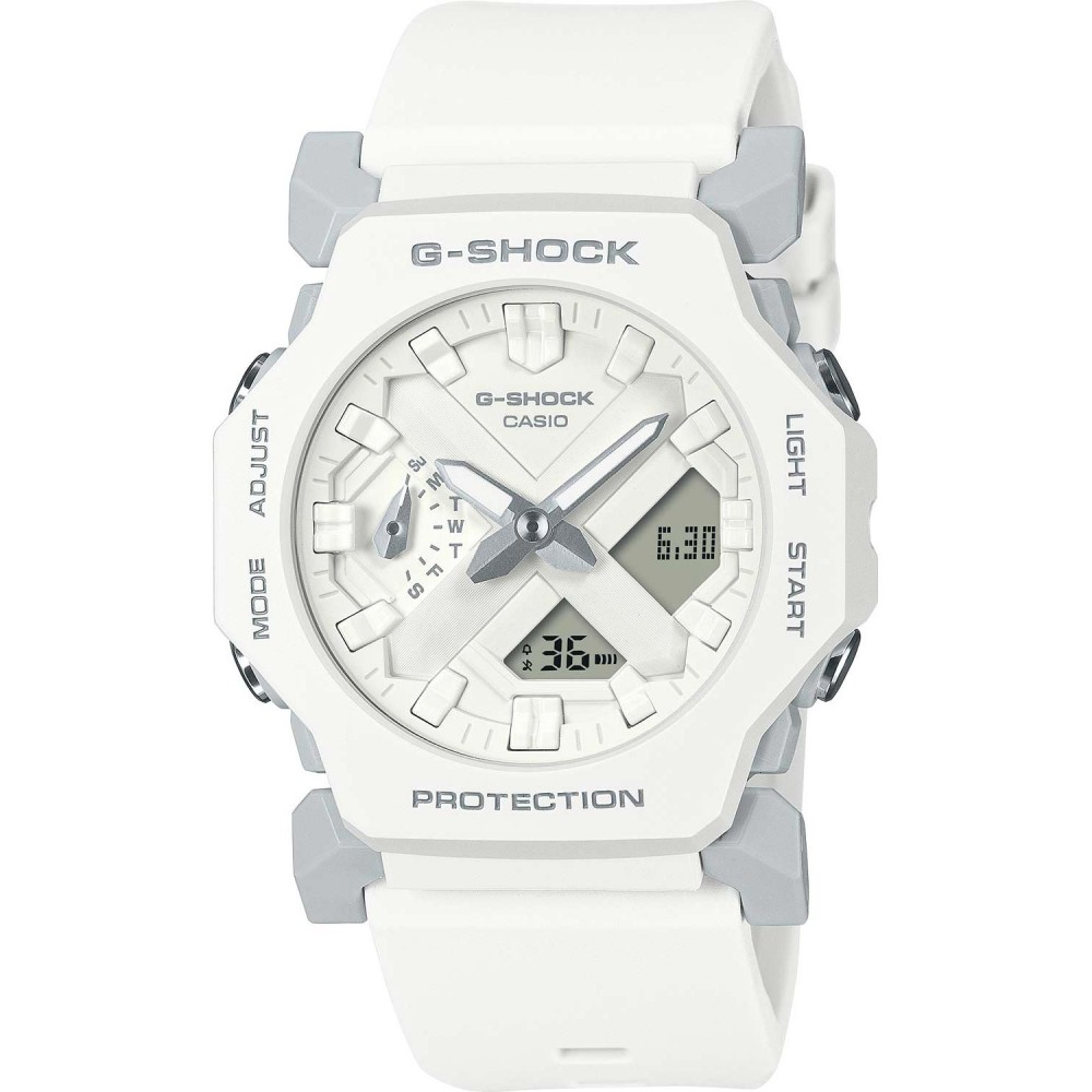 CASIO G-Shock Chronograph Ρολόι Γυναικείο Λευκό Λουράκι Καουτσούκ GA-2300-7AER