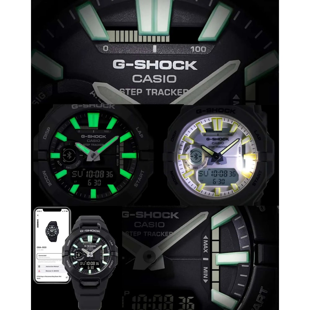 CASIO G-Shock G-Squad Smartwatch Ανδρικό Μωβ Λουράκι Βιολογικής Προέλευσης GBA-950-2AER CASIO G-Shock G-Squad Smartwatch Ανδρικό Μωβ Λουράκι Βιολογικής Προέλευσης GBA-950-2AER
