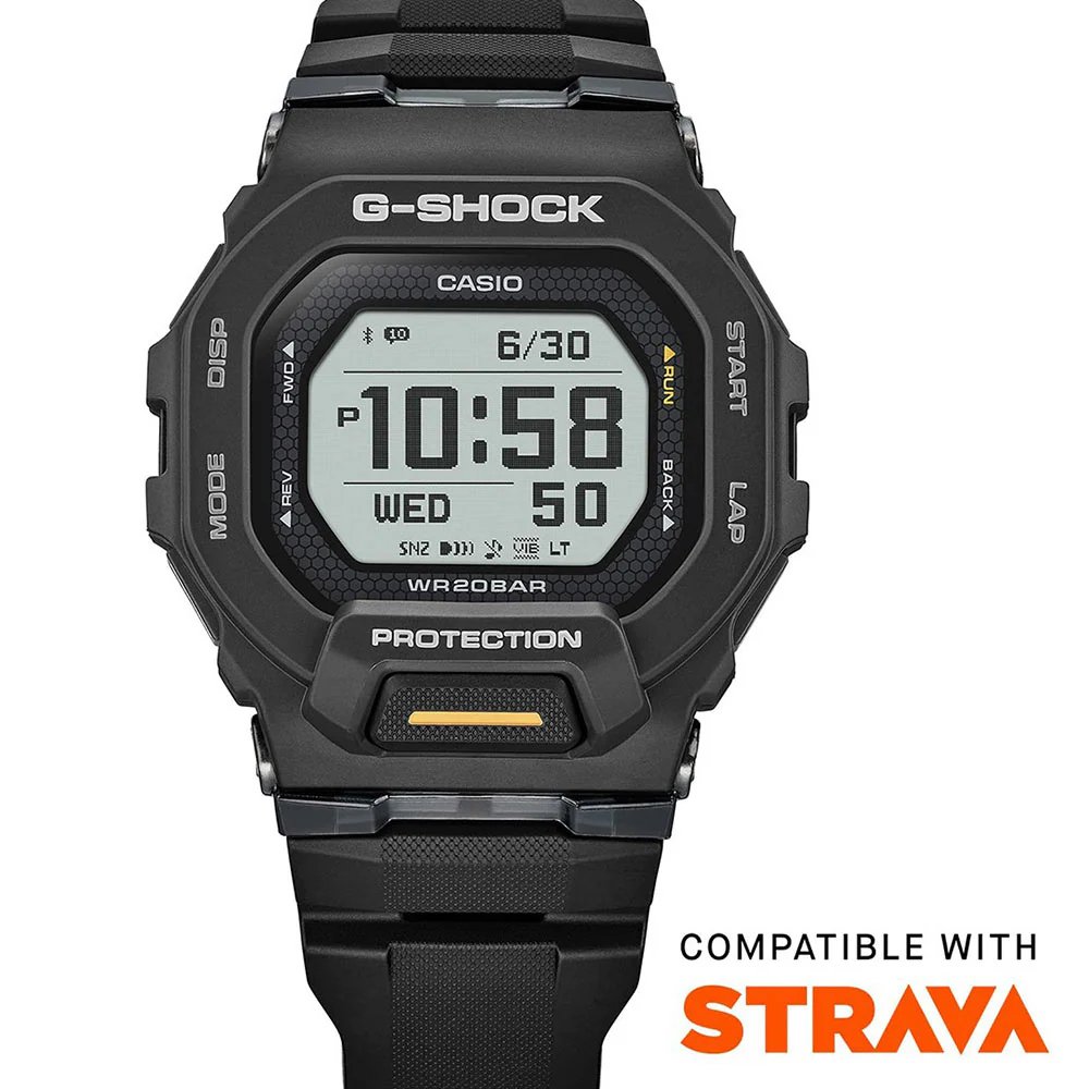 CASIO G-SHOCK Χρονογράφος Smartwatch Ρολόι Μαύρο Καουτσούκ Λουράκι GBD-200-1A1ER