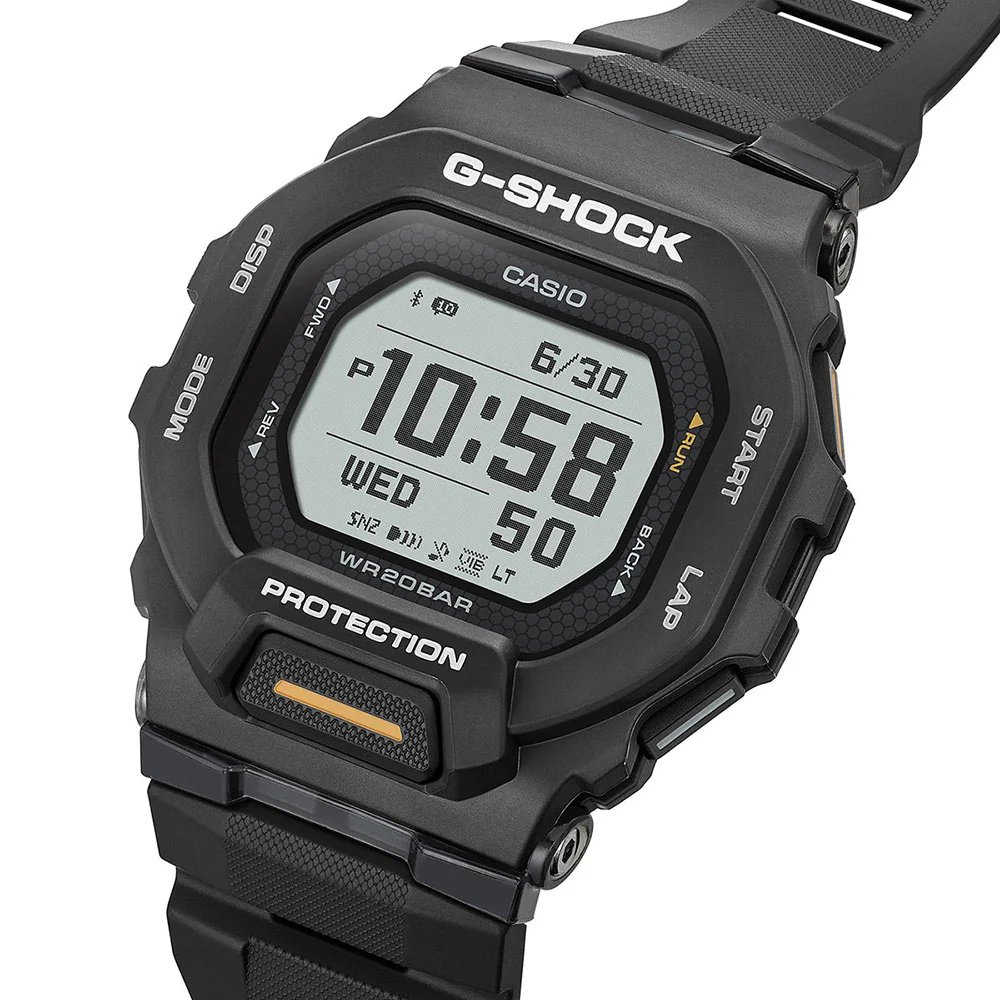 CASIO G-SHOCK Χρονογράφος Smartwatch Ρολόι Μαύρο Καουτσούκ Λουράκι GBD-200-1A1ER