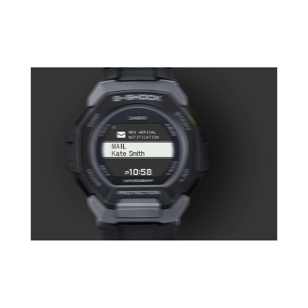 CASIO G-SHOCK Χρονογράφος Smartwatch Ρολόι Μαύρο  Λουράκι Βιολογικής προέλευσης GBD-300-1ER
