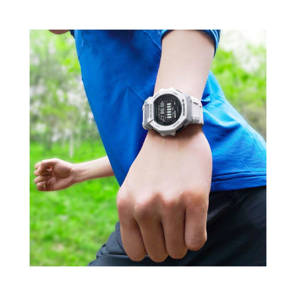 CASIO G-SHOCK Χρονογράφος Smartwatch Ρολόι Λευκό Λουράκι Βιολογικής προέλευσης GBD-300-7ER