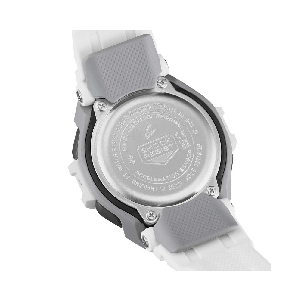 CASIO G-SHOCK Χρονογράφος Smartwatch Ρολόι Λευκό Λουράκι Βιολογικής προέλευσης GBD-300-7ER