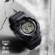 CASIO G-SHOCK Digital Ρολόι Μαύρο Καουτσούκ Λουράκι GD-010-1ER