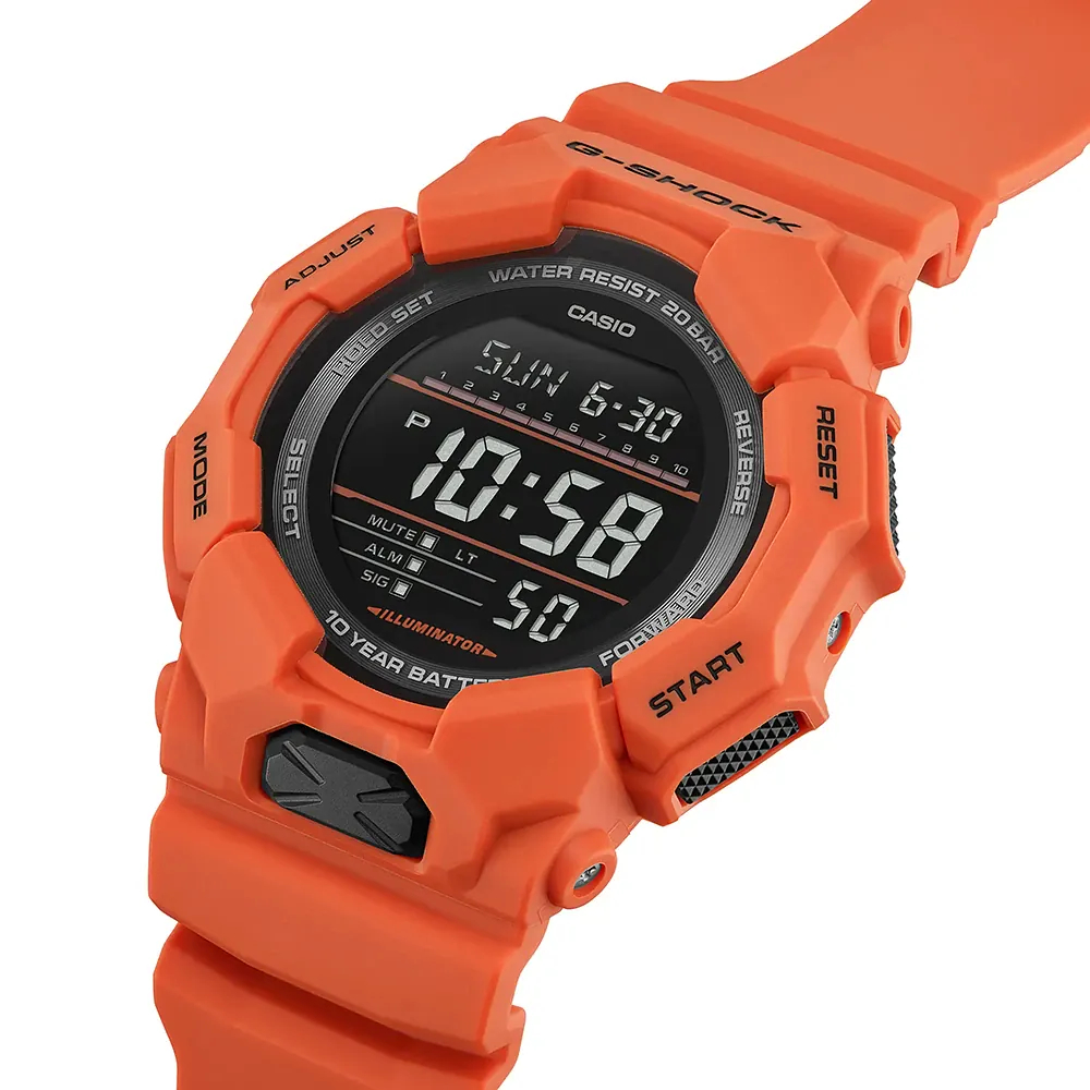 CASIO G-SHOCK Digital Ρολόι Πορτοκαλί Καουτσούκ Λουράκι GD-010-4ER