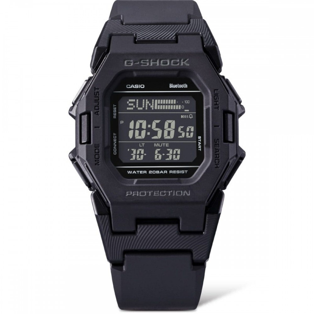 CASIO G-SHOCK Bluetooth Ρολόι Μαύρο Καουτσούκ Λουράκι GD-B500-1ER