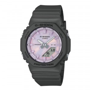 CASIO G-SHOCK Χρονογράφος Ρολόι Μαύρο Λουράκι Βιολογικής προέλευσης GMA-P2100PC-1AER