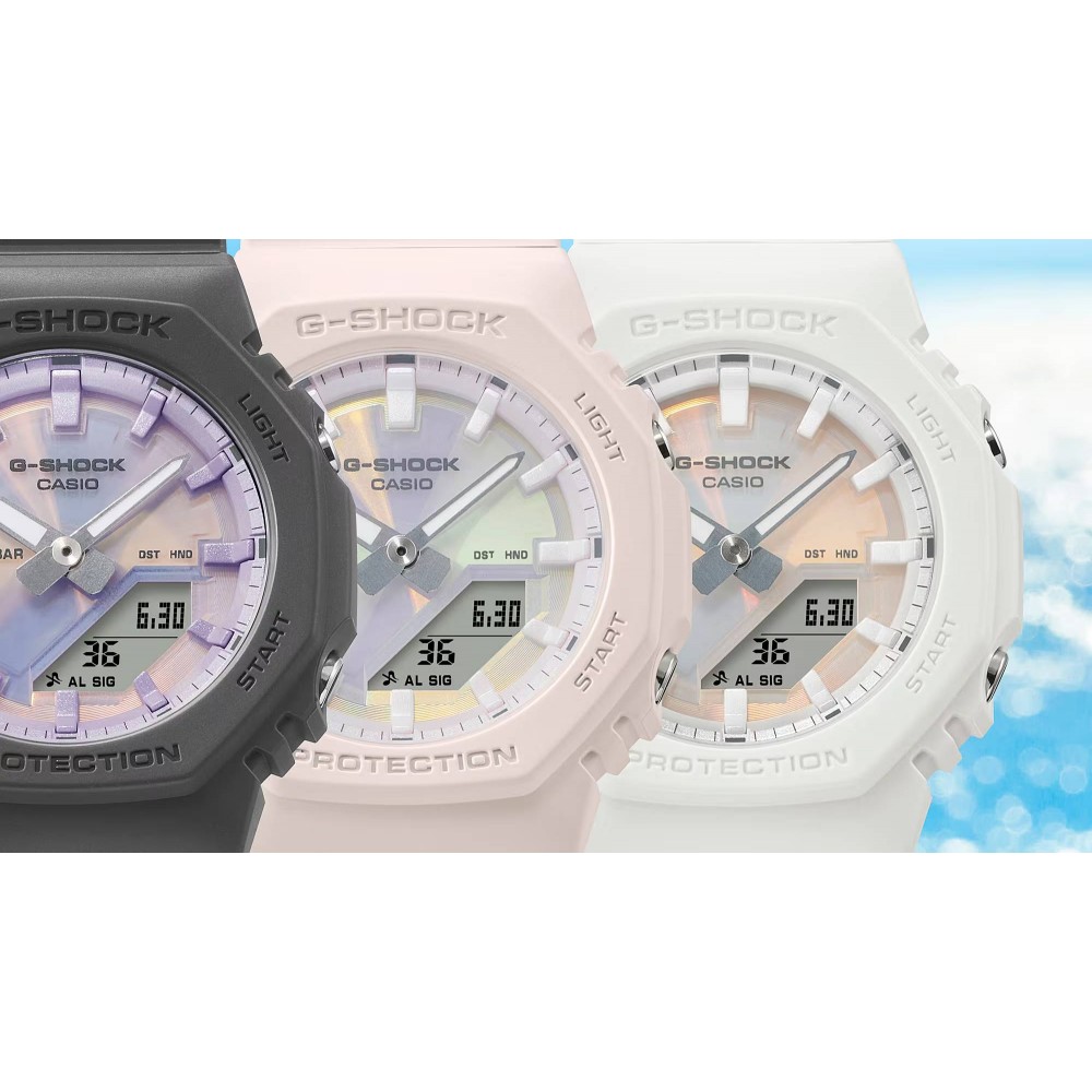 CASIO G-SHOCK Χρονογράφος Ρολόι Μαύρο Λουράκι Βιολογικής προέλευσης GMA-P2100PC-1AER CASIO G-SHOCK Χρονογράφος Ρολόι Μαύρο Λουράκι Βιολογικής προέλευσης GMA-P2100PC-1AER