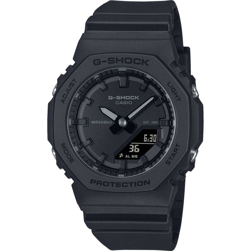 CASIO G-SHOCK Χρονογράφος Ρολόι Μαύρο Λουράκι Βιολογικής προέλευσης GMA-P2100BB-1AER CASIO G-SHOCK Χρονογράφος Ρολόι Μαύρο Λουράκι Βιολογικής προέλευσης GMA-P2100BB-1AER