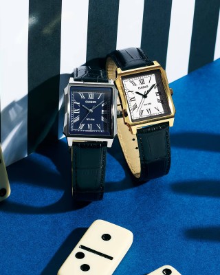 CASIO Collection Ρολόι Μαύρο Δερμάτινο Λουράκι MTP-B190L-7BVER