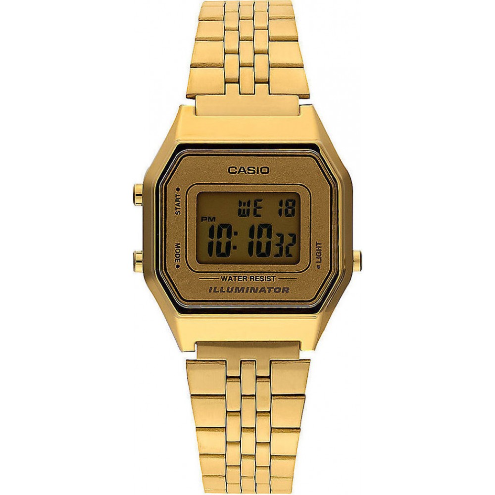 CASIO collection Επίχρυσο ανοξείδωτο ατσάλι LA-680WEGA-9ER CASIO collection Επίχρυσο ανοξείδωτο ατσάλι LA-680WEGA-9ER