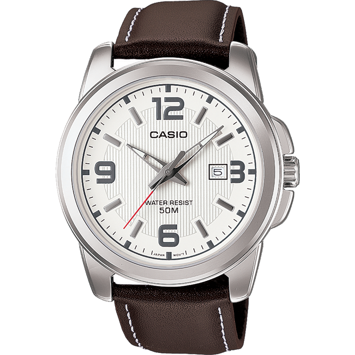 CASIO collection Καφέ δερμάτινο λουράκι MTP-1314PL-7AVEF CASIO collection Καφέ δερμάτινο λουράκι MTP-1314PL-7AVEF