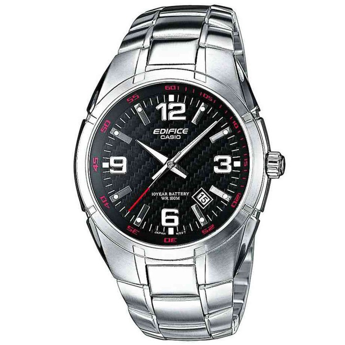 CASIO edifice ρολόι ανοξείδωτο ατσάλι μπρασελέ EF-125D-1AVEG