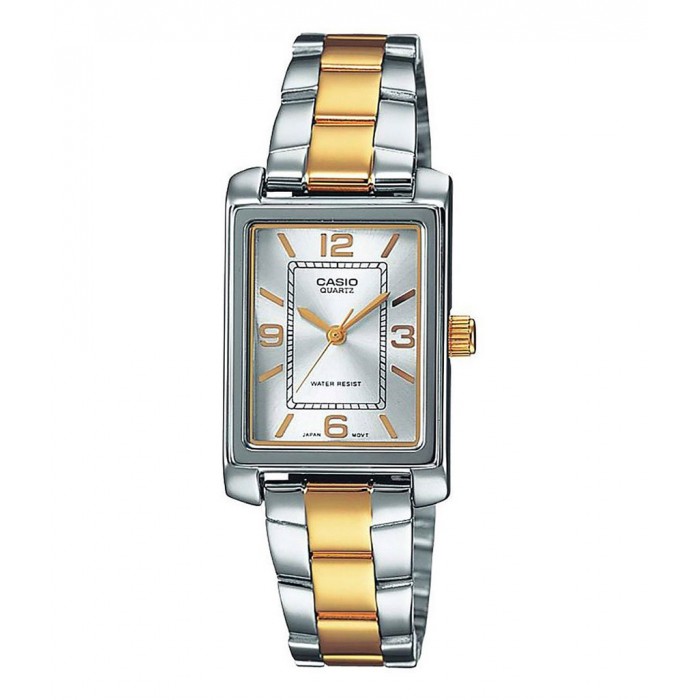 CASIO Womens Collection Ανοξείδωτο Ατσάλι Μπρασελέ LTP-1234PSG-7AEG