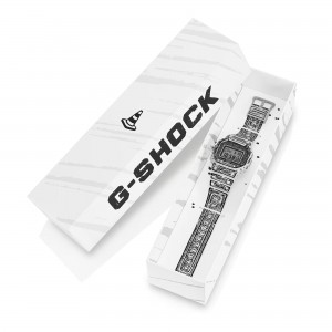 CASIO g-shock Joshua Vides ρολόι λευκό καουτσούκ λουράκι DW-5600JV-7