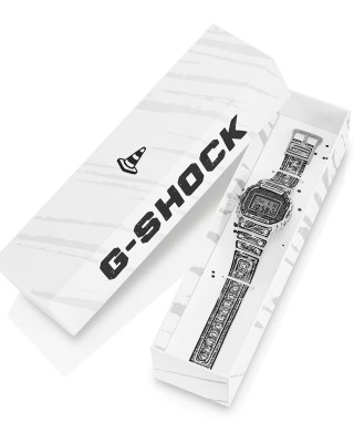 CASIO g-shock Joshua Vides ρολόι λευκό καουτσούκ λουράκι DW-5600JV-7ER