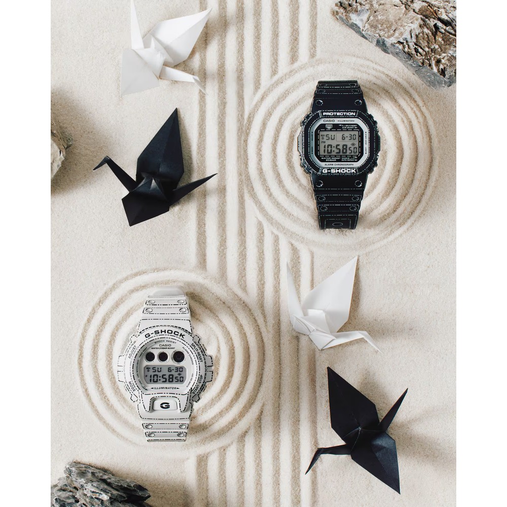 CASIO g-shock White Origami ρολόι λευκό καουτσούκ λουράκι DW-6900RGM-5ER