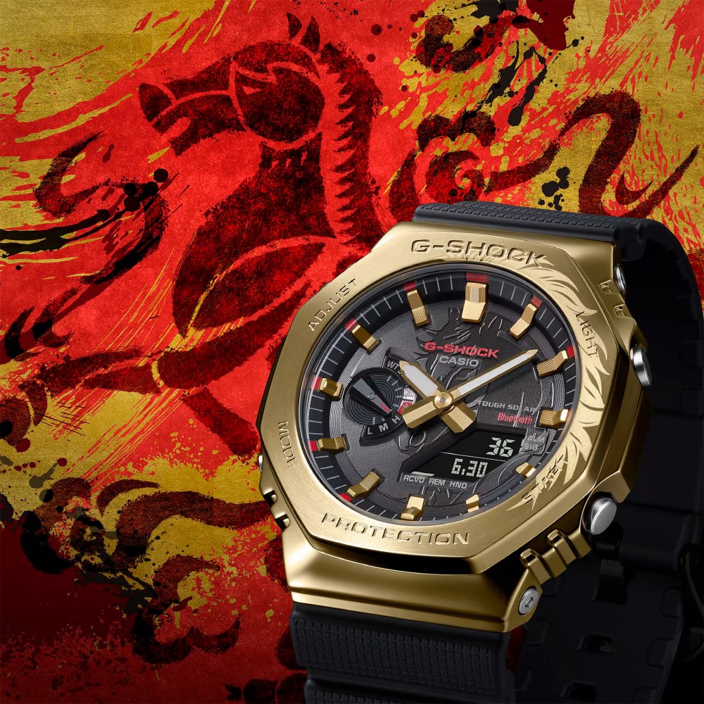 CASIO G-SHOCK Year of the Horse Μαύρο Καουτσούκ Λουρί GBM-2100CX-9AER