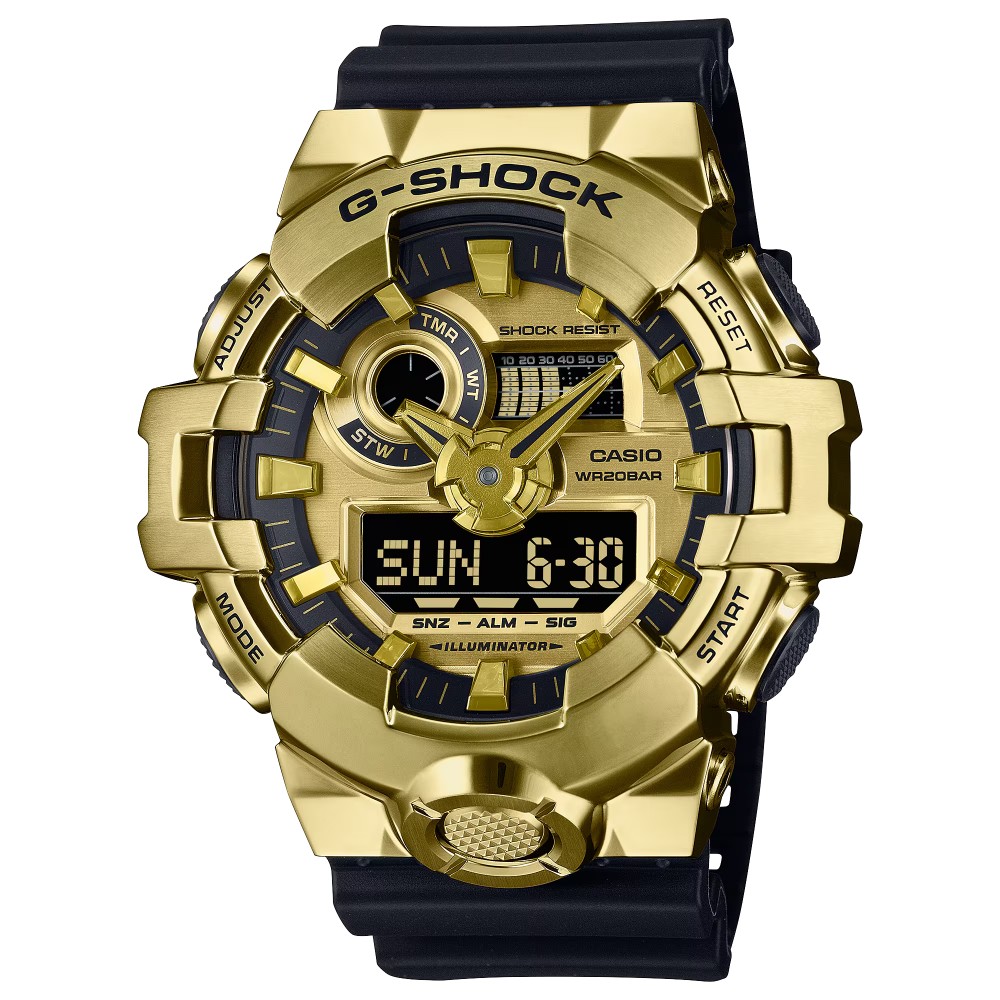 CASIO G-SHOCK Χρονογράφος Ρολόι Μαύρο Λουράκι Καουτσούκ GM-700G-9AER CASIO G-SHOCK Χρονογράφος Ρολόι Μαύρο Λουράκι Καουτσούκ GM-700G-9AER