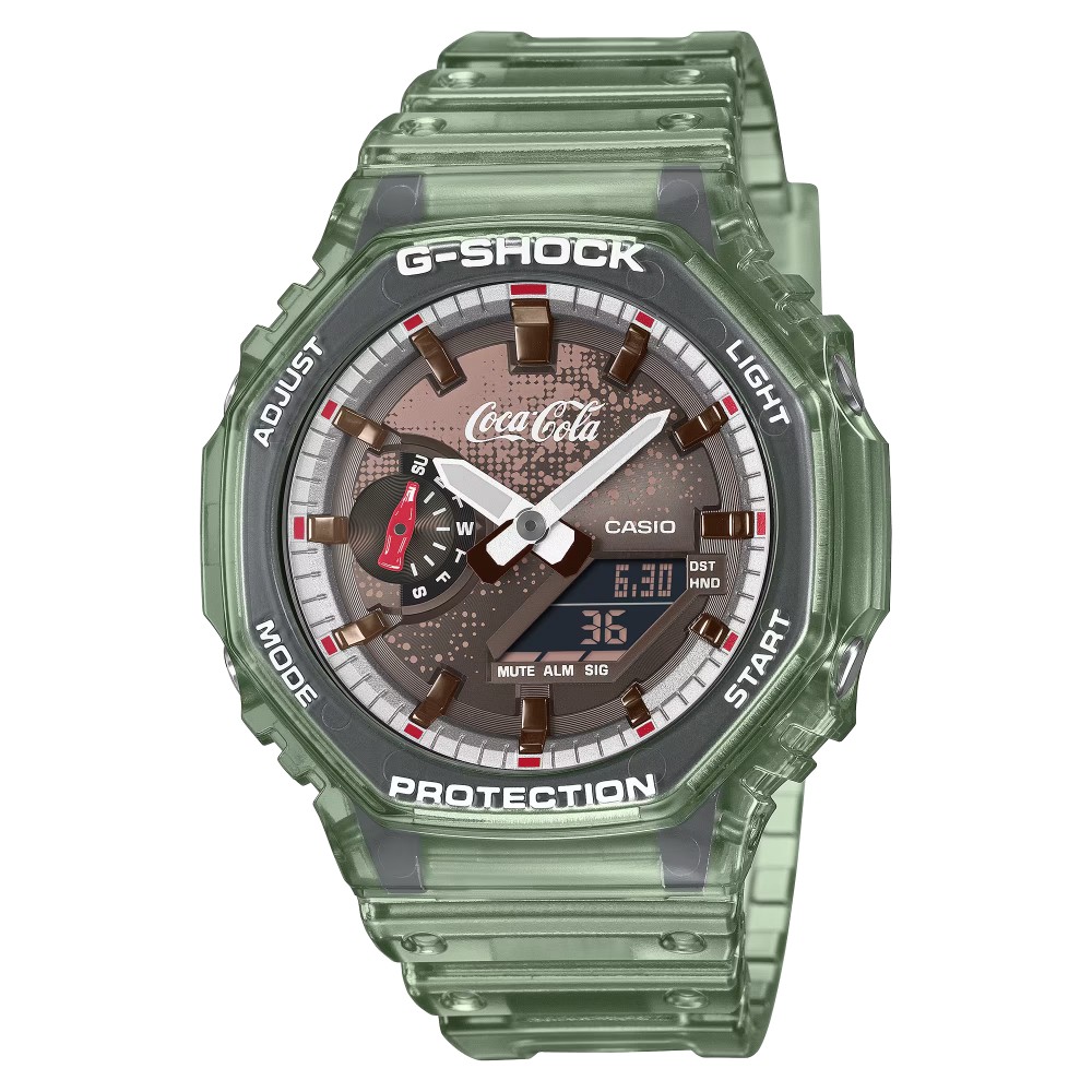 CASIO G-SHOCK Coca-Cola® Limited edition Ρολόι Πράσινο Διάφανο GA-2100CC-3A