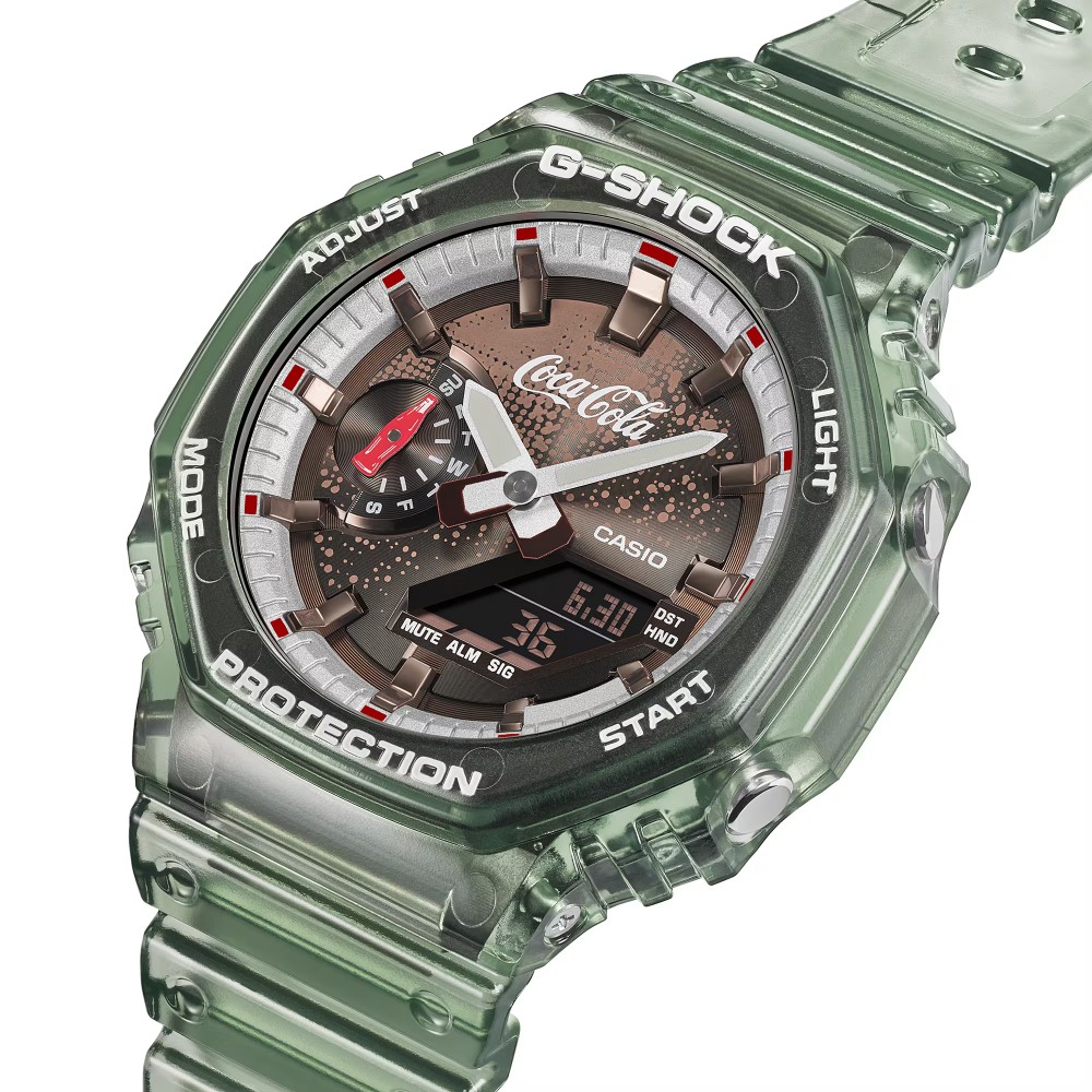 CASIO G-SHOCK Coca-Cola® Limited edition Ρολόι Πράσινο Διάφανο GA-2100CC-3A