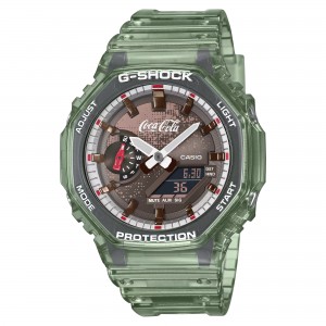 CASIO G-SHOCK Coca-Cola® Limited edition Ρολόι Πράσινο Διάφανο GA-2100CC-3A