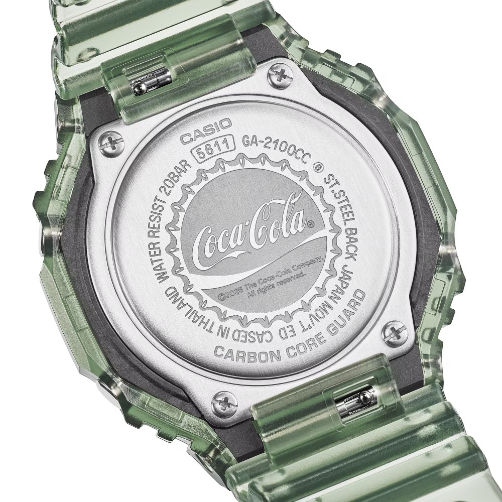 CASIO G-SHOCK Coca-Cola® Limited edition Ρολόι Πράσινο Διάφανο GA-2100CC-3A