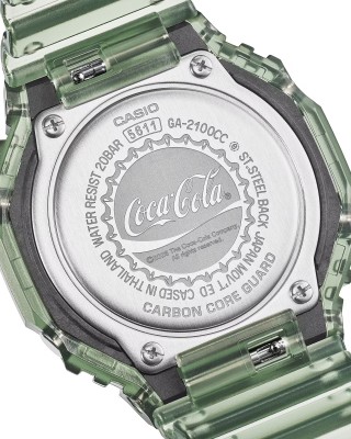 CASIO G-SHOCK Coca-Cola® Limited edition Ρολόι Πράσινο Διάφανο GA-2100CC-3A