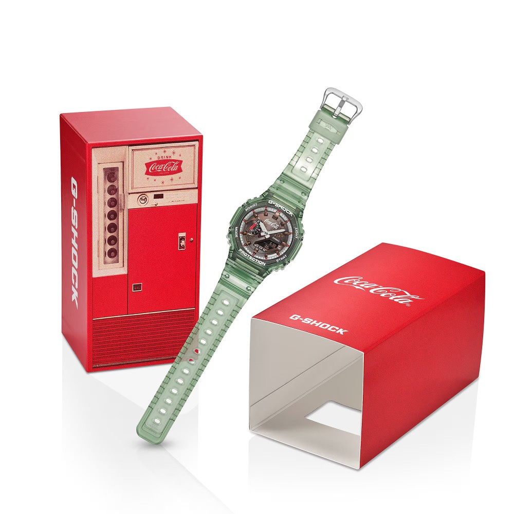 CASIO G-SHOCK Coca-Cola® Limited edition Ρολόι Πράσινο Διάφανο GA-2100CC-3A